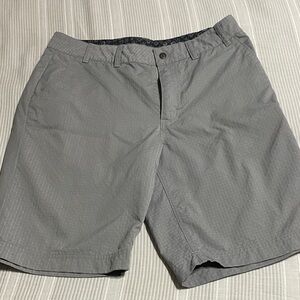 Classic Gray Men's Flat Front Shorts